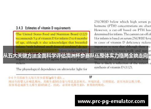 从五大关键方法全面科学评估澳洲杯参赛队伍整体实力格局全貌走向 从五大关键方法全面科学评估澳洲杯参赛队伍整体实力格局全貌走向
