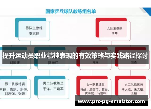 提升运动员职业精神表现的有效策略与实践路径探讨